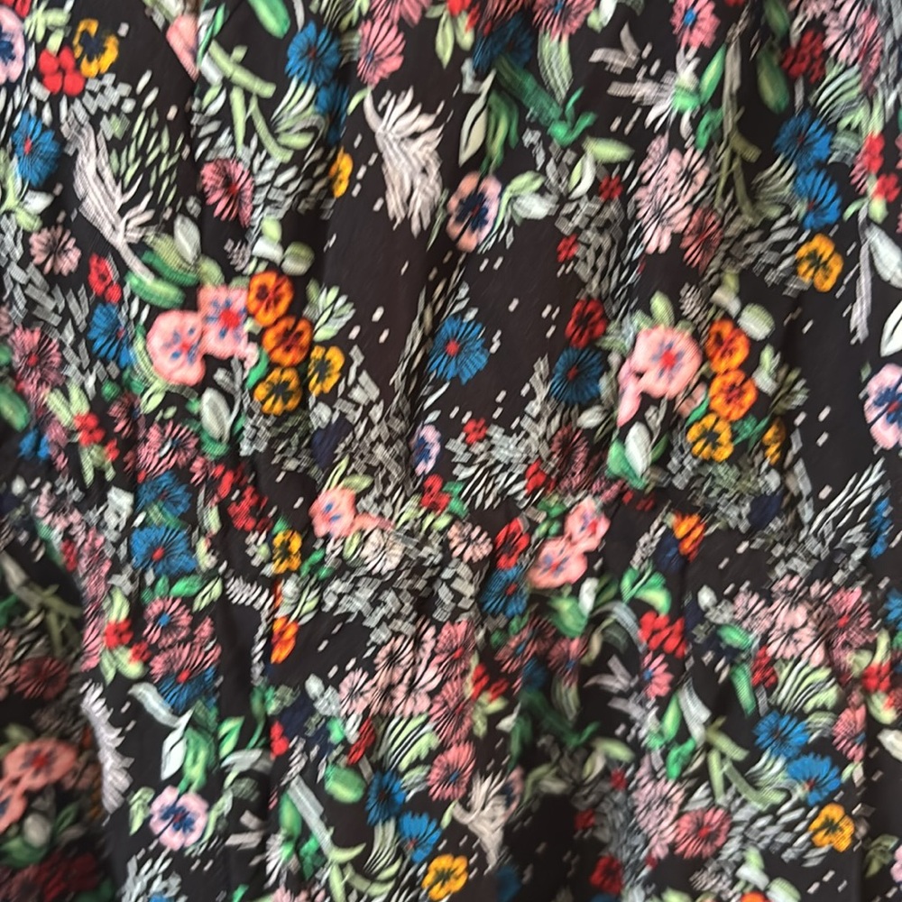 H&M Divided Black Floral romper 6 - Picture 4 of 5